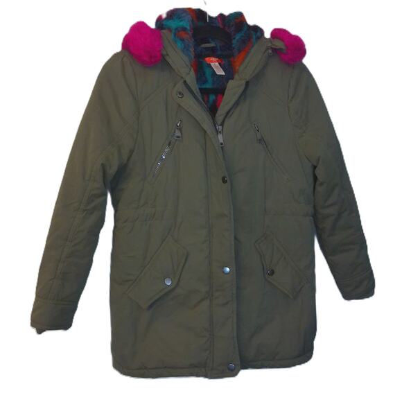 Aqua Girls Winter Multicolor Parka Jacket Coat Size XL - Picture 7 of 7